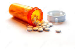 bottle of painkillers